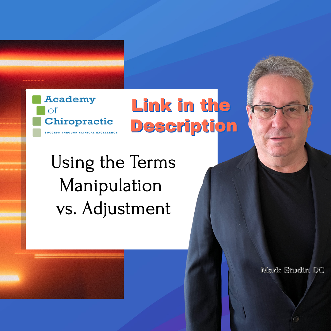 Our Blog to The Academy of Chiropractic